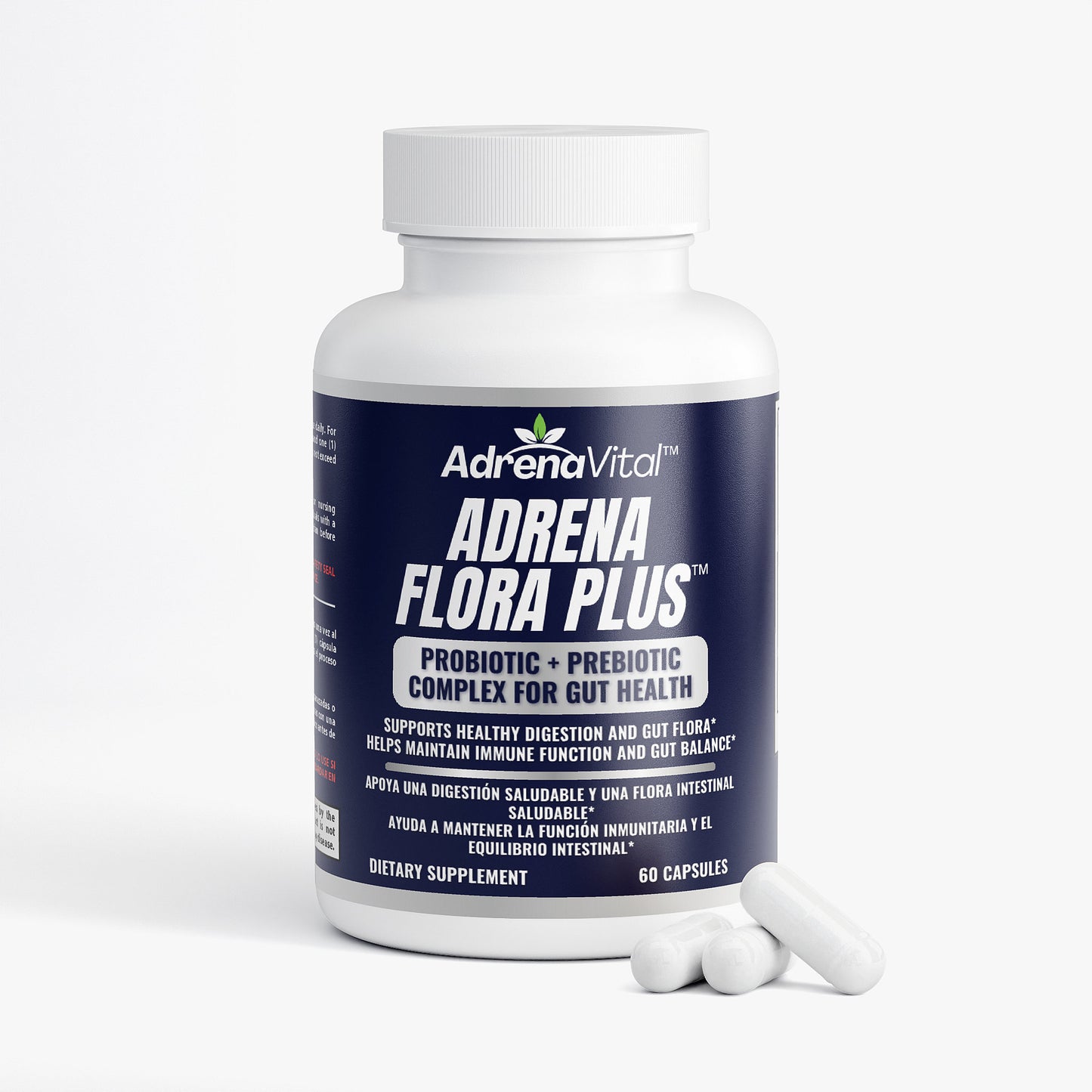 Adrena Flora Plus™ – Probiotic + Prebiotic for Gut Health
