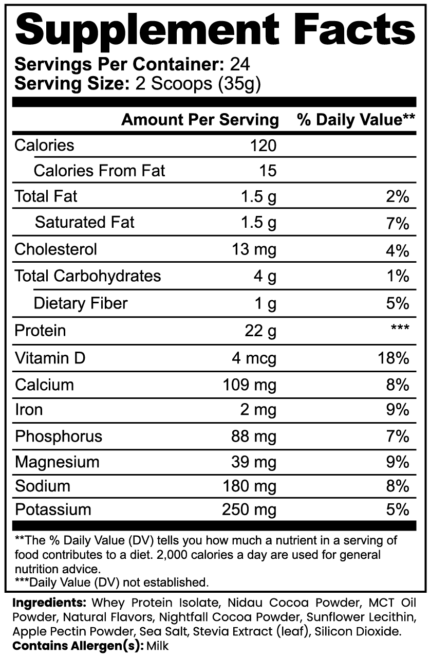 Adrena Protein™ – 100% Whey Isolate (Chocolate)