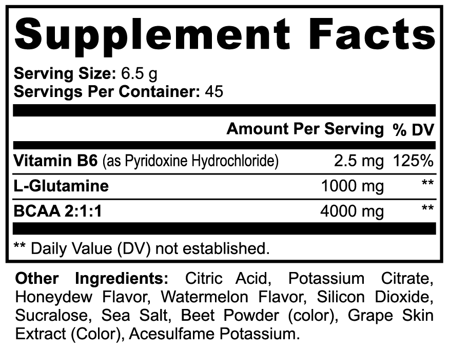 Adrena BCAA Plus™ – Post‑Workout Recovery & Refuel (Honeydew Watermelon)