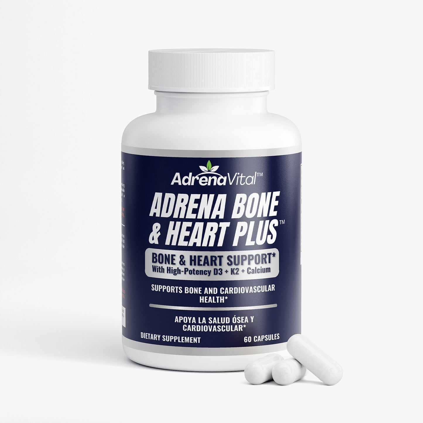 Adrena Bone & Heart Plus™ – D3+K2 + Calcium