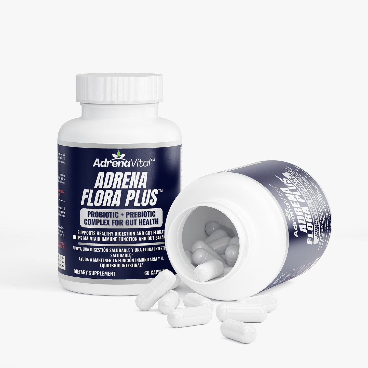 Adrena Flora Plus™ – Probiotic + Prebiotic for Gut Health
