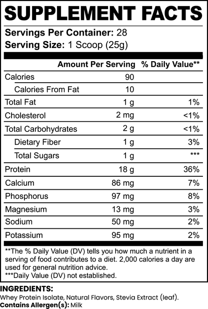 Adrena Pure3 Wellness Protein™ – 100% Whey Isolate (Chocolate)