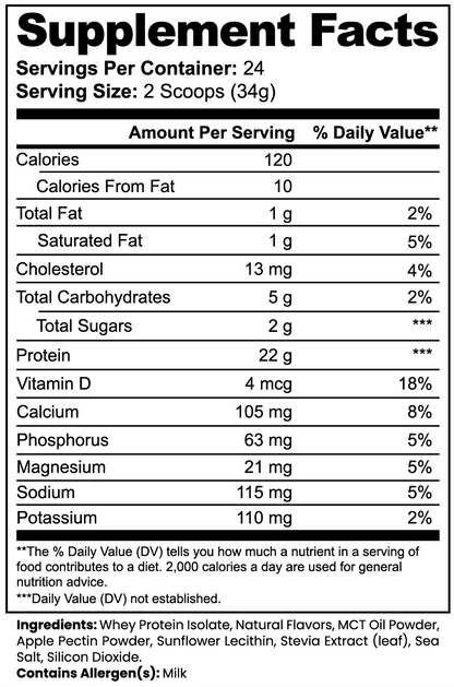 Adrena Protein™ – 100% Whey Isolate (Vanilla)