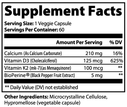 Adrena Bone & Heart Plus™ – D3+K2 + Calcium