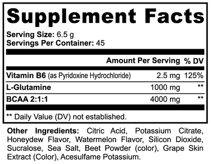 Adrena BCAA Plus™ – Post‑Workout Recovery & Refuel (Honeydew Watermelon)