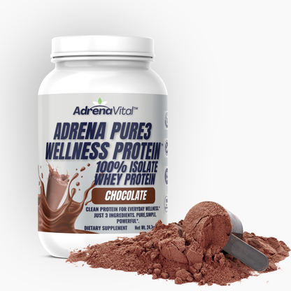 Adrena Pure3 Wellness Protein™ – 100% Whey Isolate (Chocolate)