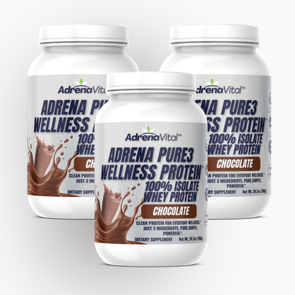 Adrena Pure3 Wellness Protein™ – 100% Whey Isolate (Chocolate)