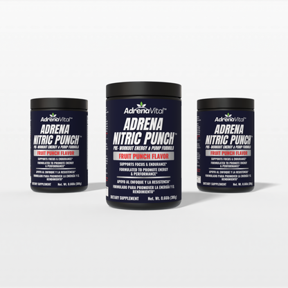 Adrena Nitric Punch™ – Pre‑Workout Energy & Pump Formula (Fruit Punch)