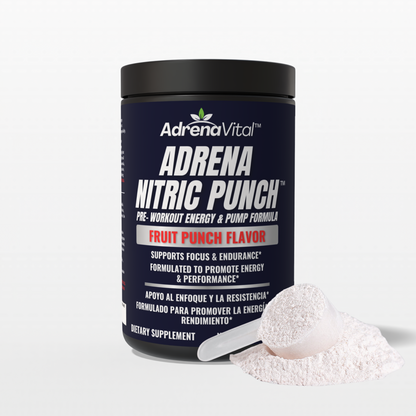 Adrena Nitric Punch™ – Pre‑Workout Energy & Pump Formula (Fruit Punch)