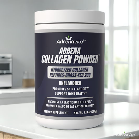 Adrena Collagen Powder™ – Grass‑Fed Hydrolyzed Peptides (Unflavored, 20 g)