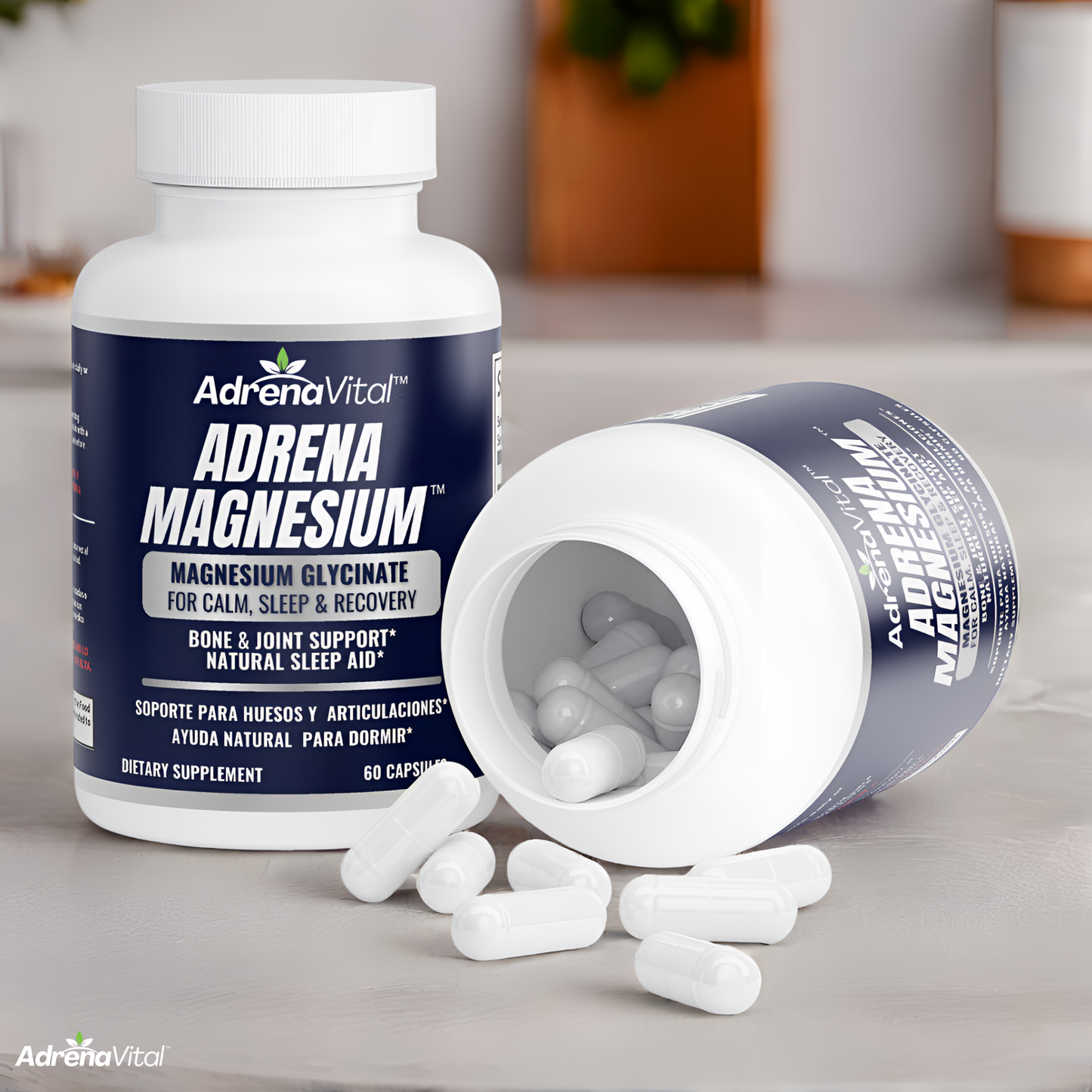 Adrena Magnesium™ – Magnesium Glycinate for Calm, Sleep & Recovery