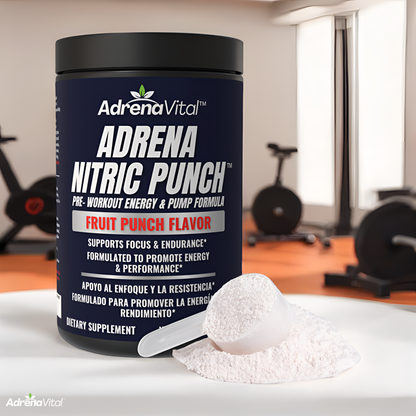 Adrena Nitric Punch™ – Pre‑Workout Energy & Pump Formula (Fruit Punch)
